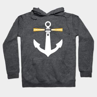 Anchored Brilliance - Inspiring Design with a Touch of Gold Hoodie